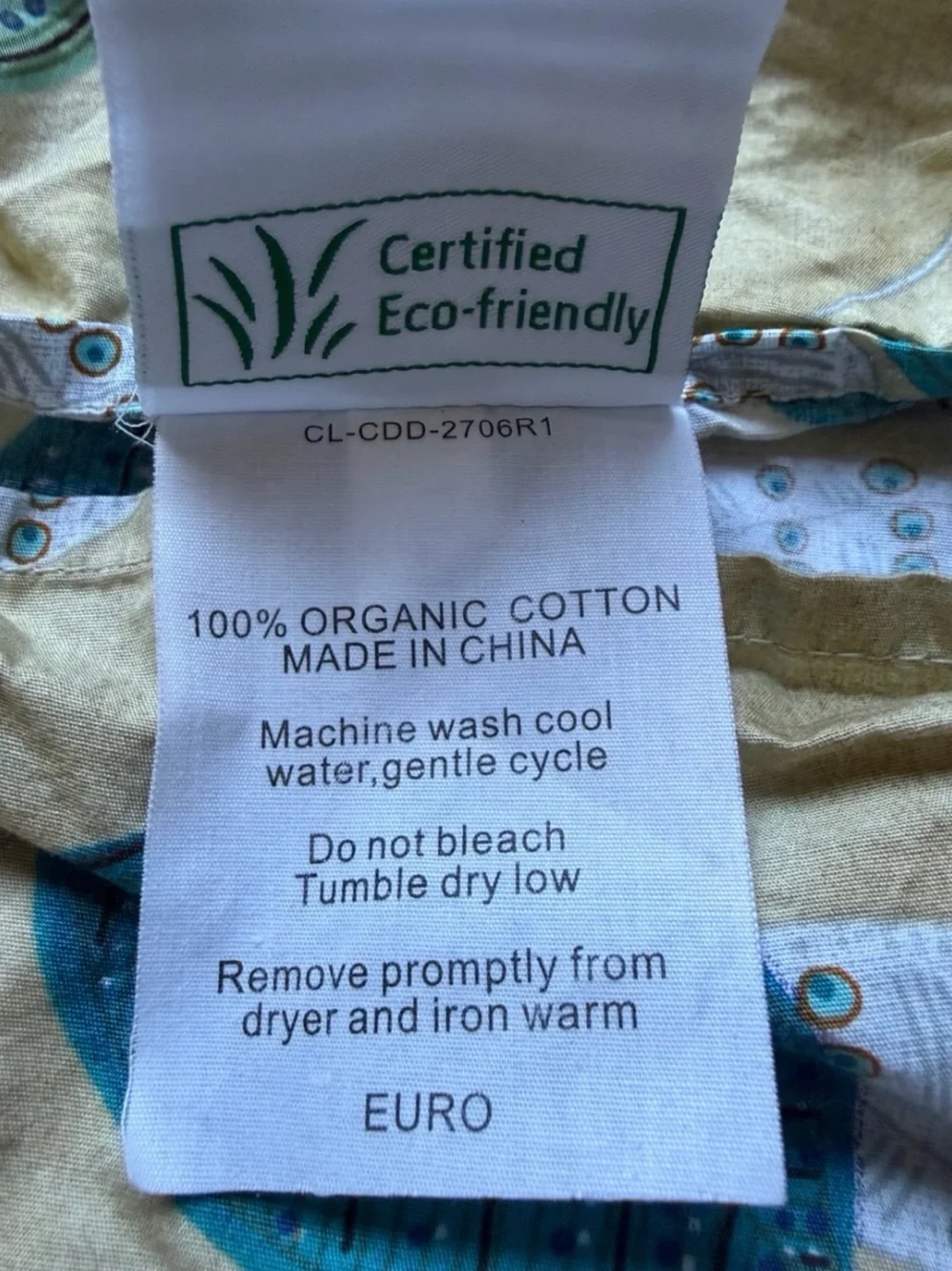 Cuddledown Organic Cotton Full Double Duvet Cover Pillow Sham Set Luxury Eco